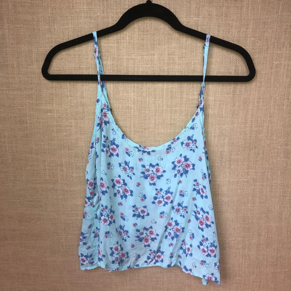 Flowy Hollister Tank w/ Crossed Open Back